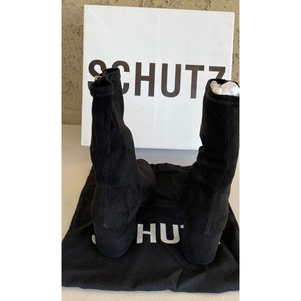 Nib Schutz Lupe Stretch Learher Bootie In Sand Sz… - image 4